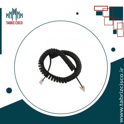 سیم گوشی تلفن مدل فنری مشکی