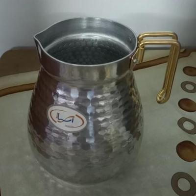 پارچ روحی چکشی دسته طلایی دو لیتری