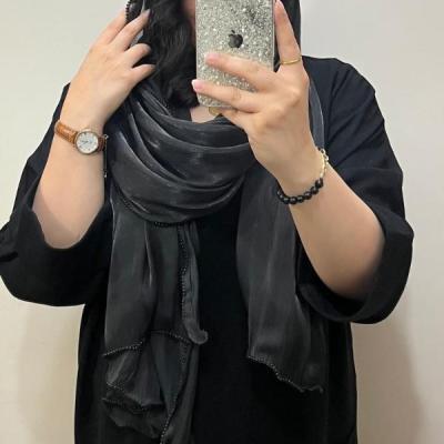 شال کوپرا وارداتی لبه عروسکی مرواریدی