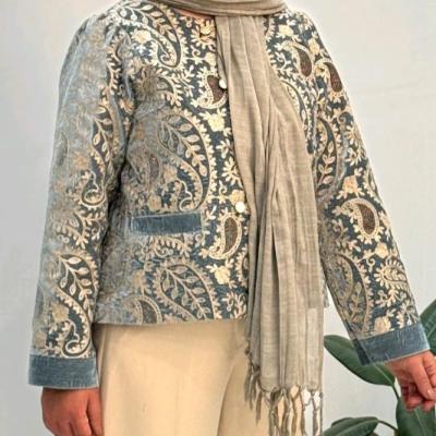 کت مخمل مدل بته جقه