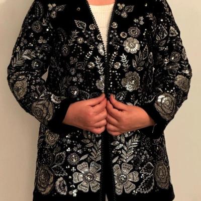 کت سوزندوزی مدل نقره