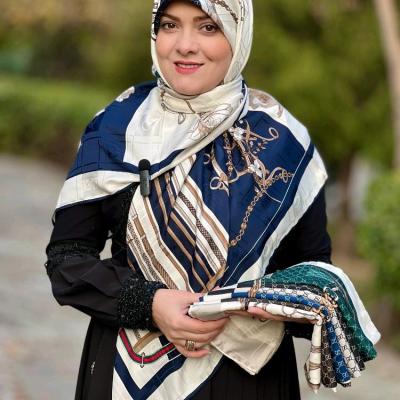 روسری ابریشم ژاکارد