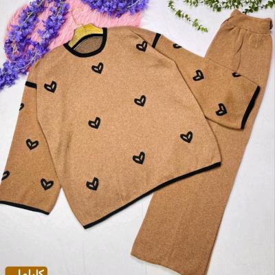 بافت بلوز شلوار قلب برجسته