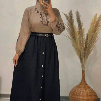 ست سه تیکه شومیز دامن کمربند اسنات شانتون