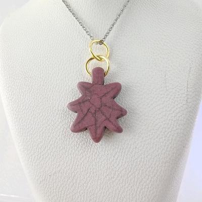 گردنبند دخترانه طرح برگ 105