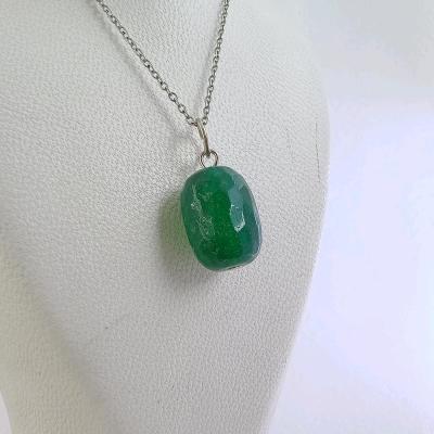 گردنبند گلس سبز 107