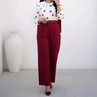 ست بلوز و شلوار یلدایی زنانه زرشکی و سبز