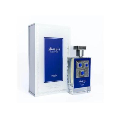 ادو پرفیوم زنانه مردانه لطافه مدل بلو سفایر حجم 100 میل