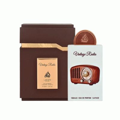 ادکلن زنانه مردانه لطافه مدل وینتج رادیو حجم 100‌میل