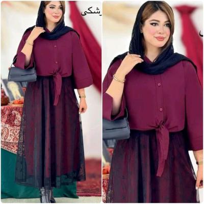 ست سه تیکه شومیز و دامن و شال لعیا