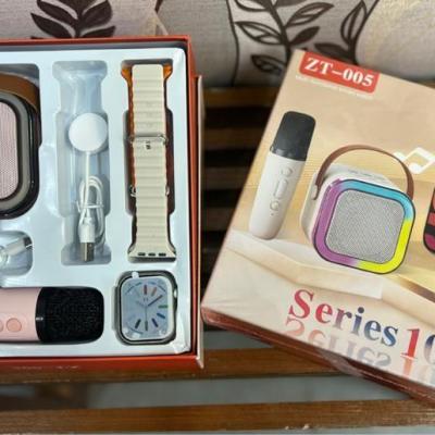 پک ساعت هوشمند سری 10 مدل ZT-005 به همراه میکروفون و اسپیکر بلوتوثی