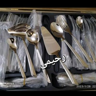 سرویس قاشق و چنگال 12نفره 70پارچه یونیک اصلی تضمینی نقره ای-153286