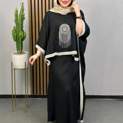 مانتو مجلسی کرپ مدل شنل و دامن مجلسی