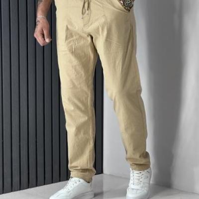 شلوار لینن پسرانه پیله دار خنک