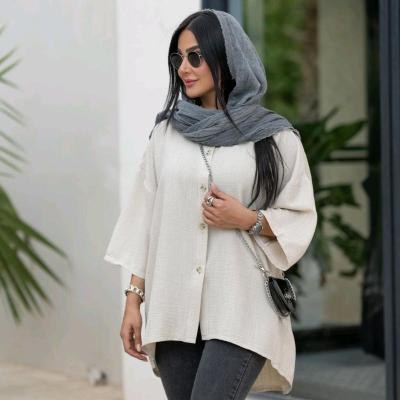 شومیز تابستونی لینن شانتون تا سایز 56