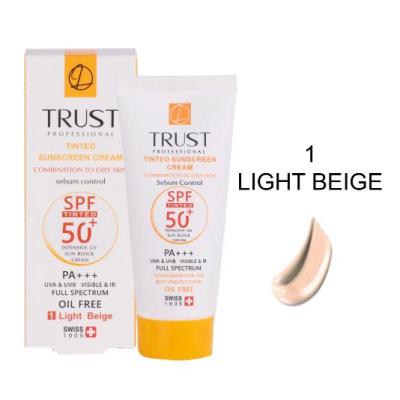 ضد آفتاب رنگی تراست مخصوص پوستهای چرب تا مختلط