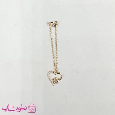 آویز ساعت زنانه ysx طرح قلب برفی نگینی کد 899