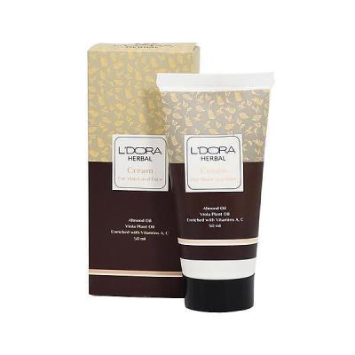 کرم گیاهی نرم‌کننده دست و صورت لدورا هربال 50 میلی لیتر