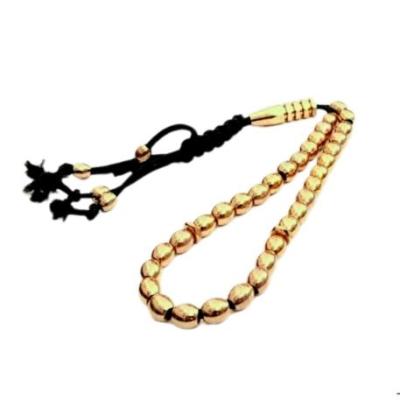 تسبیح برنجی گندمی نمره 6