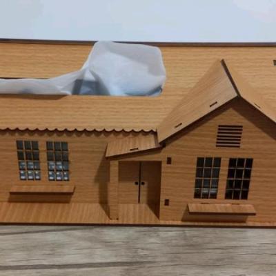 جادستمال کاغذی طرح کلبه