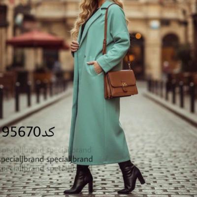 مانتو اسپرت زنانه کرپ طرح بارانی مدل جنس مازراتی