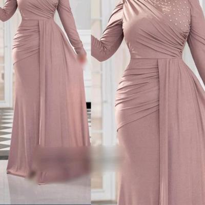 پیراهن شب زنانه کرپ مدل بلند و مزونی لباس مجلسی