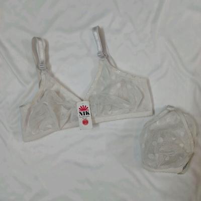 سوتین حریر پرسی بدون لایه سایز 70 75