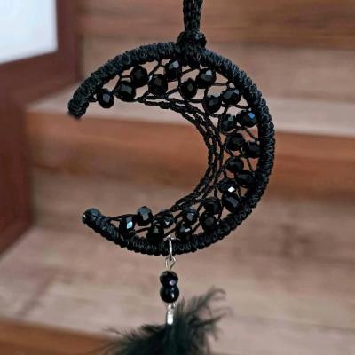 دریم کچر(آویز ماشین) با طرح ماه رنگ مشکی