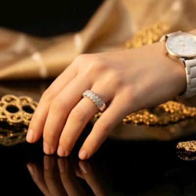 انگشتر زنانه استیل مدل پرنس