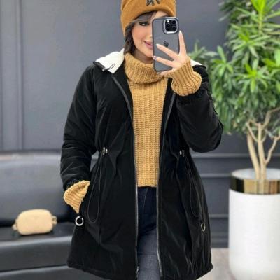 کاپشن سیلیکونی زنانه داخل خز ببعی ارسال رایگان