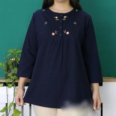 تونیک زنانه نخ پنبه باکیفیت فری سایز مناسب سایز38/48