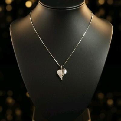 گردنبند نقره قلبی