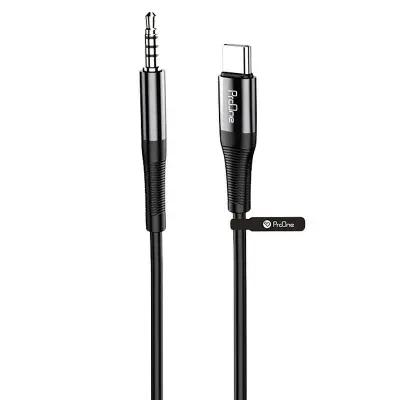 کابل تبدیل USB-C به AUX پرووان مدل PCA49 طول 1 متر