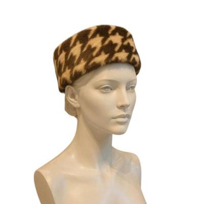 ویانزا هد بند خز روسی کرم قهوه ای فری سایز