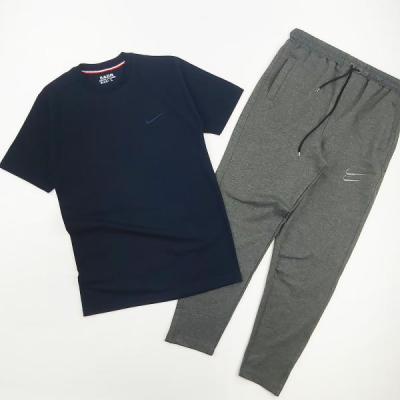 ست تیشرت و شلوار مردانه نایک سرمه ای کد 10256