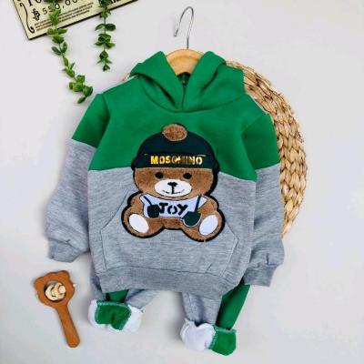 ست هودی شلوار داخل کرکی تدی