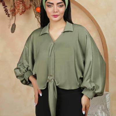 شومیز پاستیلی دخترانه زنانه مجلسی گره ای