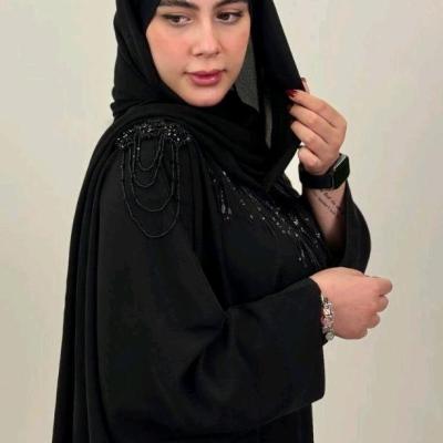 مانتو عبایی سردوشی شیک خاص سوپر الیزه 1017