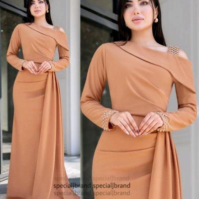 پیراهن مهمانی زنانه کرپ مدل پیراهن مامسی مجلسی مناسب جشن نامزدی یلدایی محدثه 99120