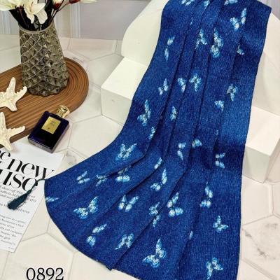 شال پلیسه برشکا تم آبی