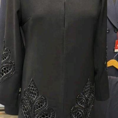 مانتو مجلسی کرپ مانتو یاقوت مدل آتنا