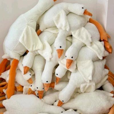 عروسک غاز خوابیده 90سانت خارجی عروسک غاز بالشتی