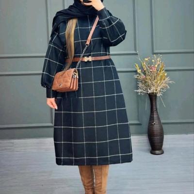 کفتان پیچازی چهارخونه کمربند دار.موجودی بگیرید