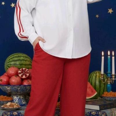 ست شومیز شلوار سایز بزرگ ریما.موجودی سوال شود