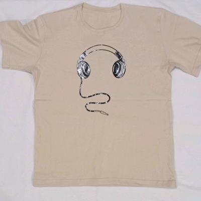 تی شرت پنبه سوپر طرح هدست