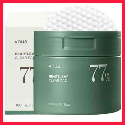 تونر پد پاک کننده و تسکین دهنده آنوا ANUA Heartleaf 77% Clear Pad