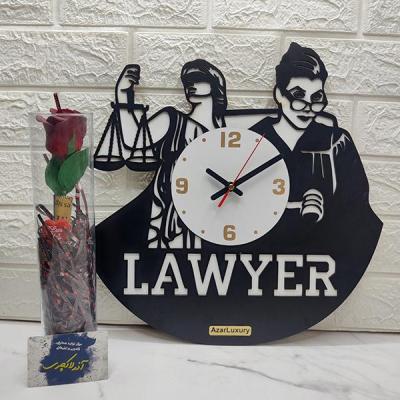 ساعت دیواری آذرلاکچری مدل وکالت کد vakil01