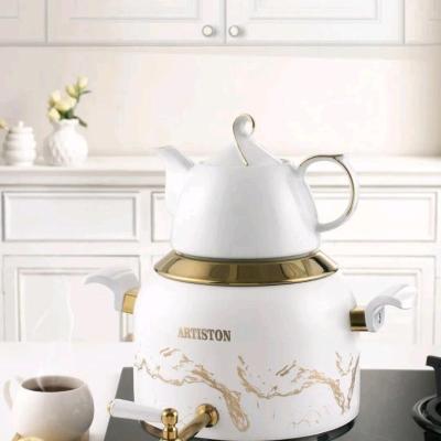 کتری قوری استیل رنگی برند آرتیستون مدل بنجامین و ماربل