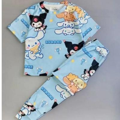 ست تیشرت شلوار نخ پنبه کرومی