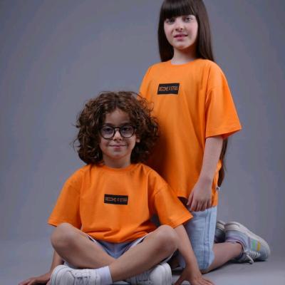 تیشرت نخ پنبه نارنجی